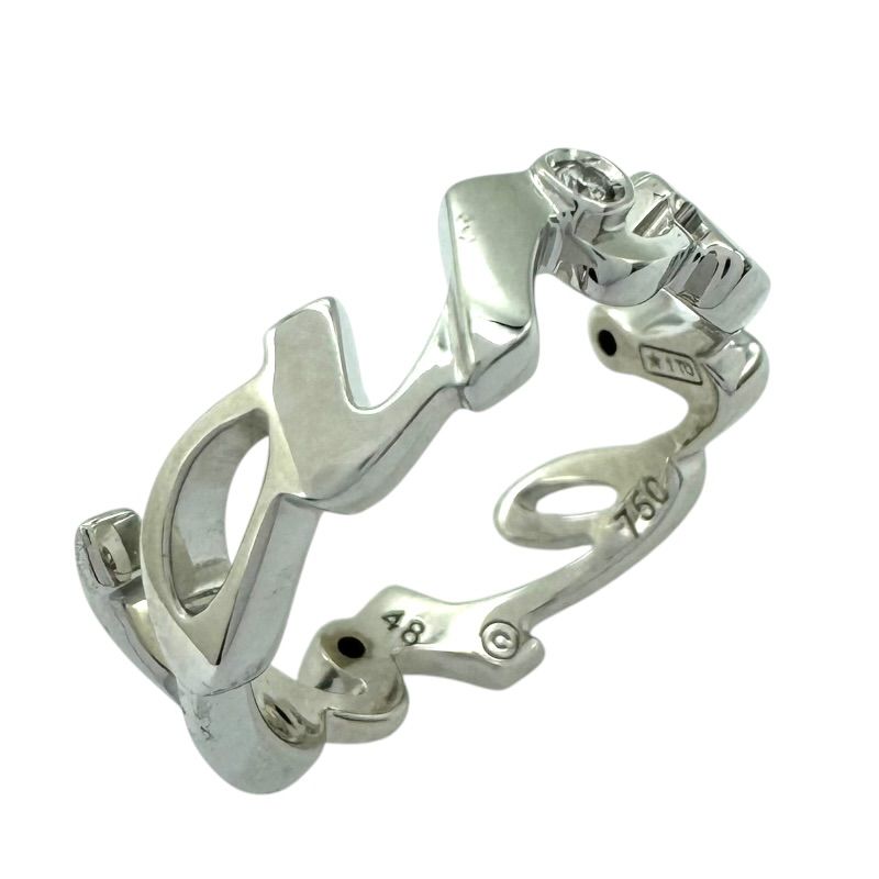 カルティエ Cartier シグネチャーリング 2004年xmas限定 750WG ジュエリー