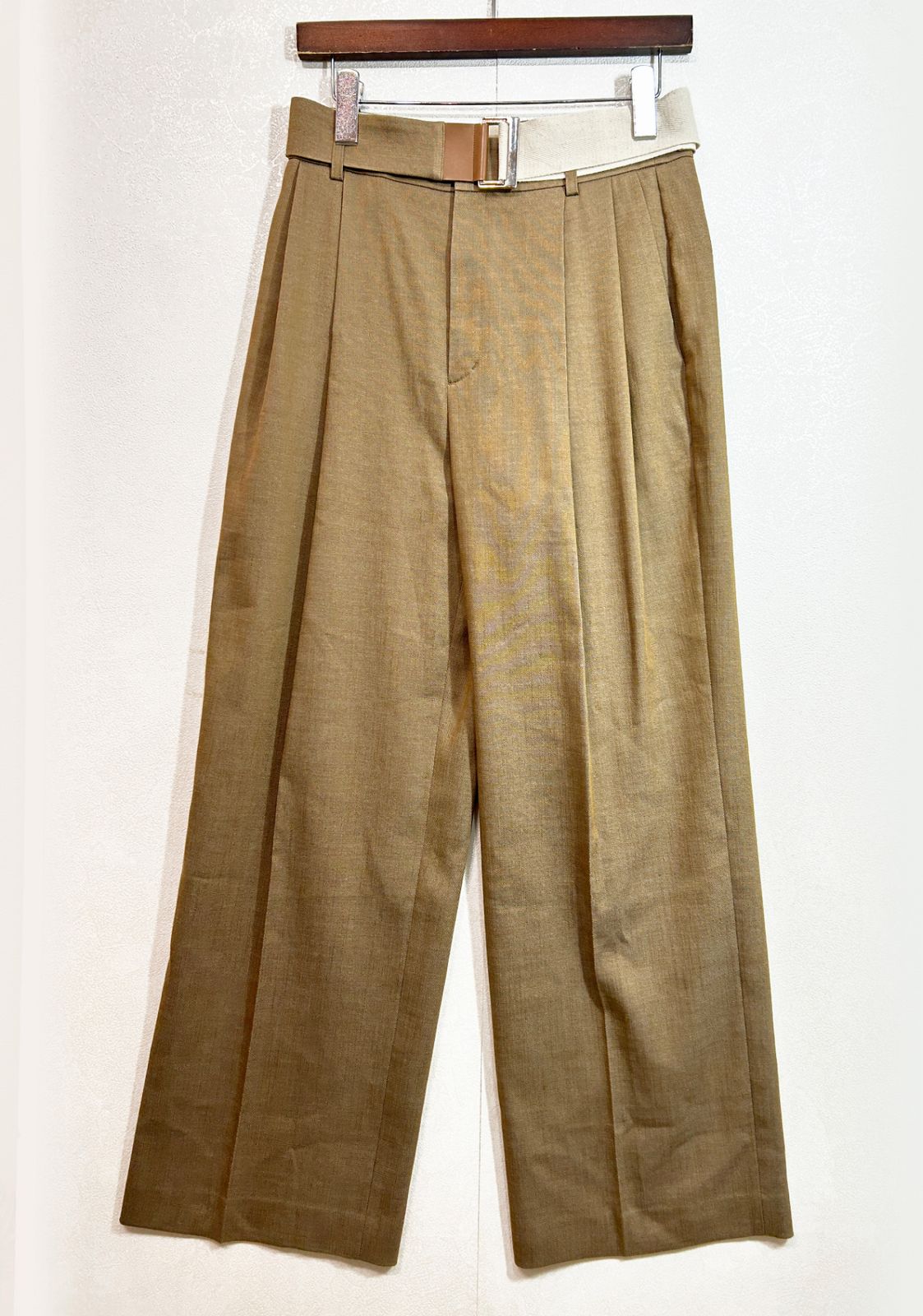 ADORE (38) ヘビーオックス パンツ ワイドパンツ スラックス アドーア 531-2130006 ベージュ レディース K6-183