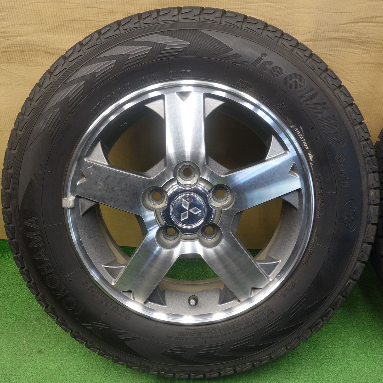 パジェロミニ 175/80R15  スタッドレスTRANPATH TX 17年製（９分山バリ溝 バリ溝！9分◎三菱 パジェロミニ 純正 175/80R15 スタッドレス