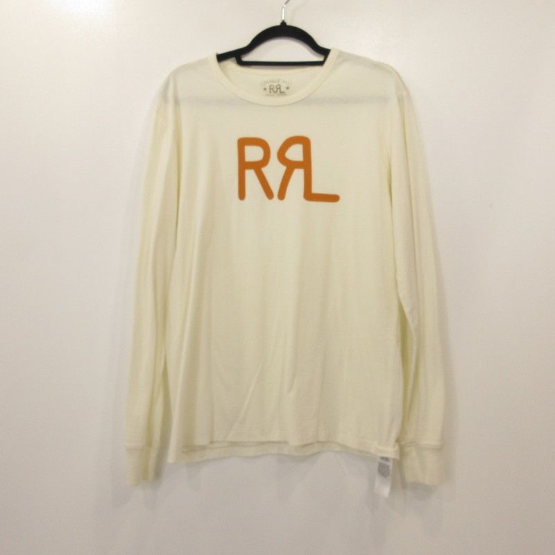 【姫路東店】 中古 RRL(RALPH LAUREN) | ダブルアールエルラルフローレン 長袖Ｔシャツ クリーム サイズ：M 【101】