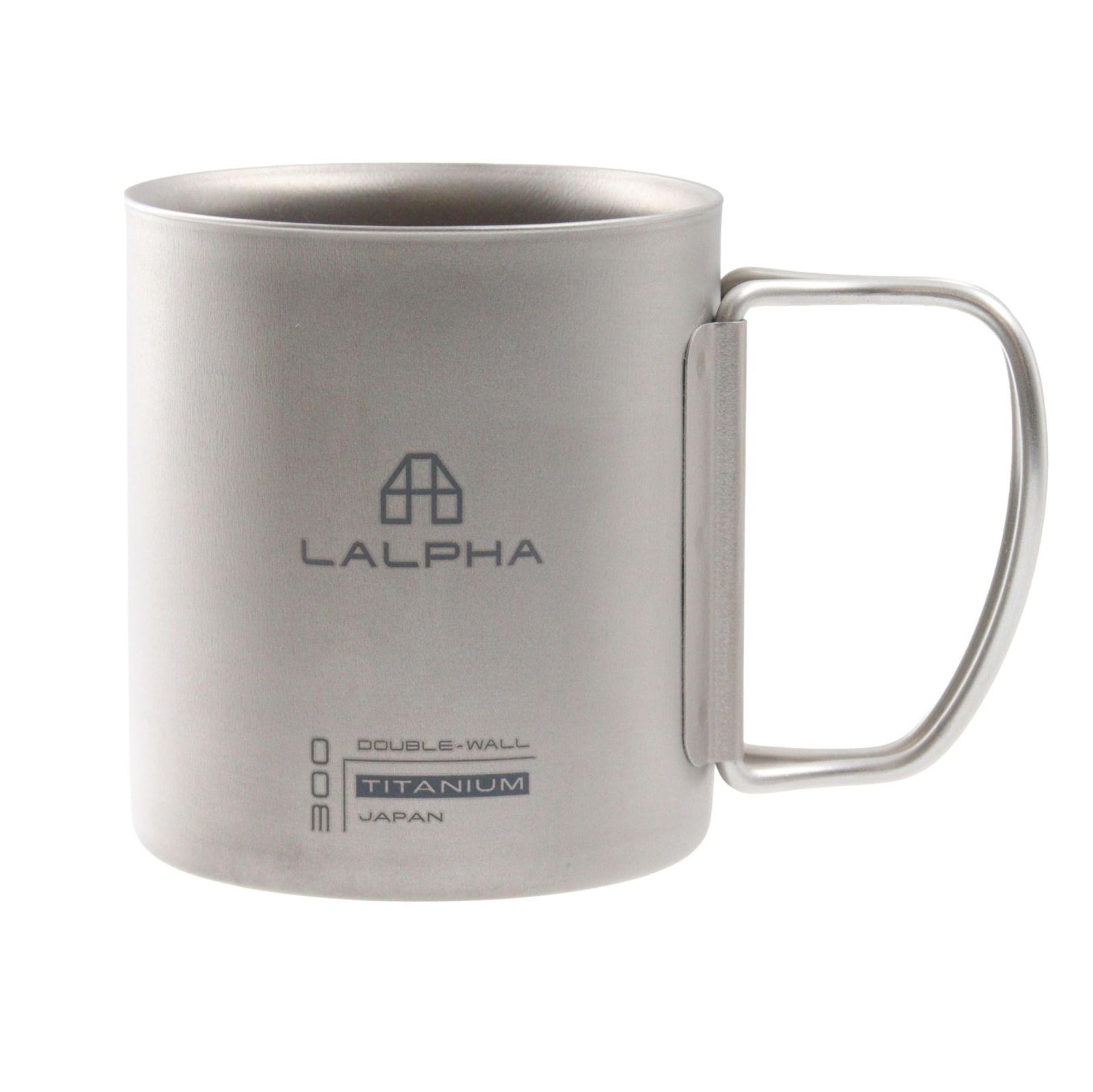 LALPHA (ラルファ) 軽量 チタン ダブルマグ 300ml チタニウム製で保温・保冷性が高い 燕三条製マグカップ アウトドアやキャンプ、日常使いにも使いやすい MG-300TR (ダブル300ml)t 97567132
