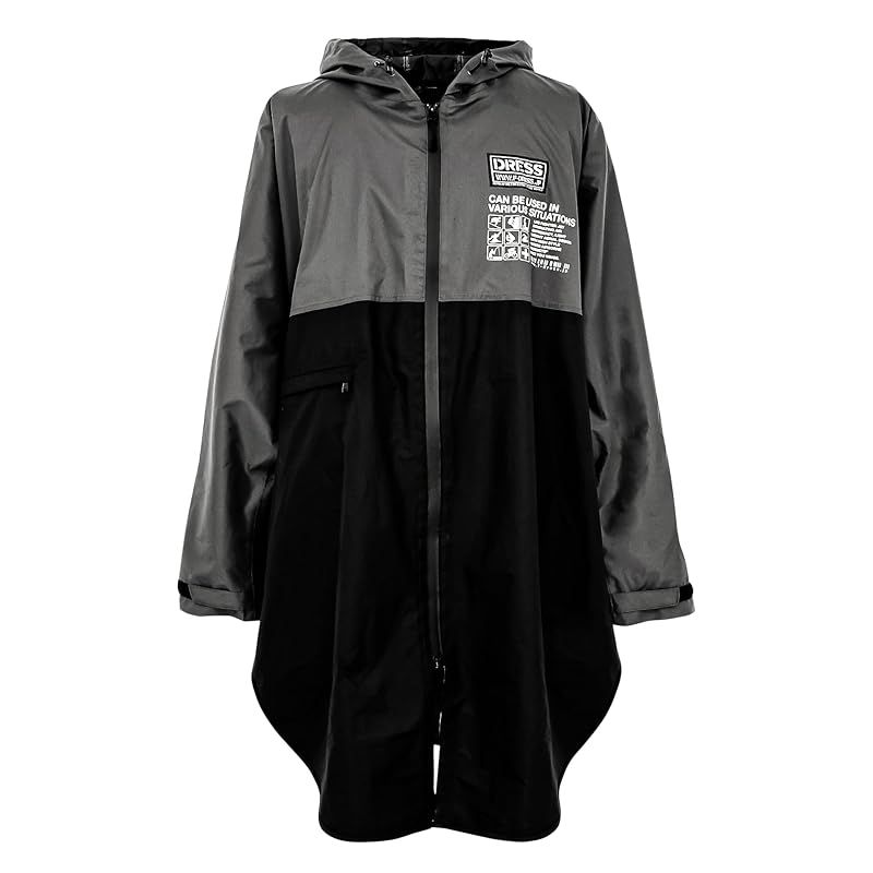 【新品】 [ドレス] パッカブル レインポンチョ XL レインウェア レインジャケット レインスーツ レインウェア 雨具 カッパ アウトドア 釣り メンズ レディース