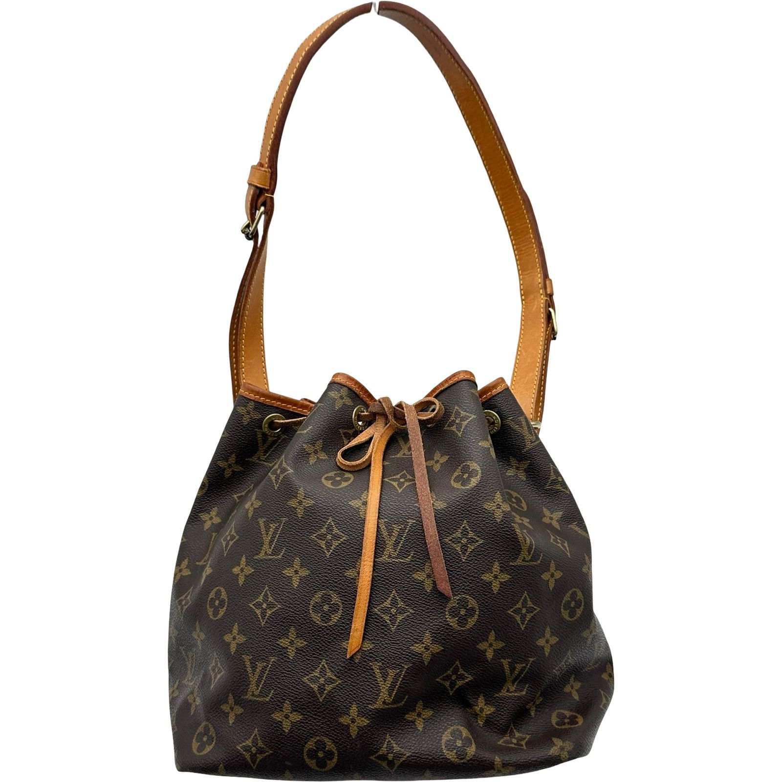 ルイ・ヴィトン LOUIS VUITTON プチノエ M42226 ブラウン モノグラム・キャンバス レディース ショルダーバッグ