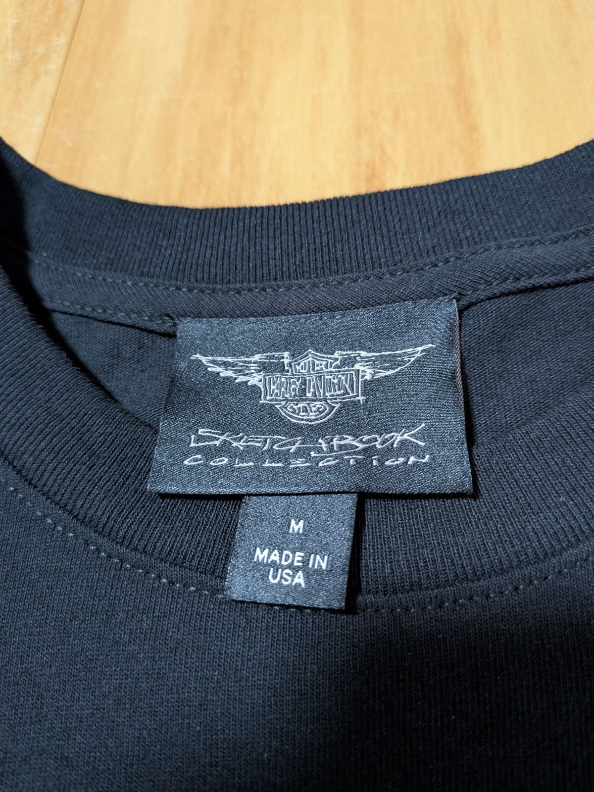 【希少/USA製】ハーレーダビッドソン ウィリーG スケッチブックコレクション Tシャツ Mサイズ ブラック 黒 手描き風ロゴ イーグル 【希少/USA製】ハーレーダビッドソン ウィリーG スケッチブックコレクション Tシャツ Mサイズ ブラック 黒 手描き風ロゴ イーグル