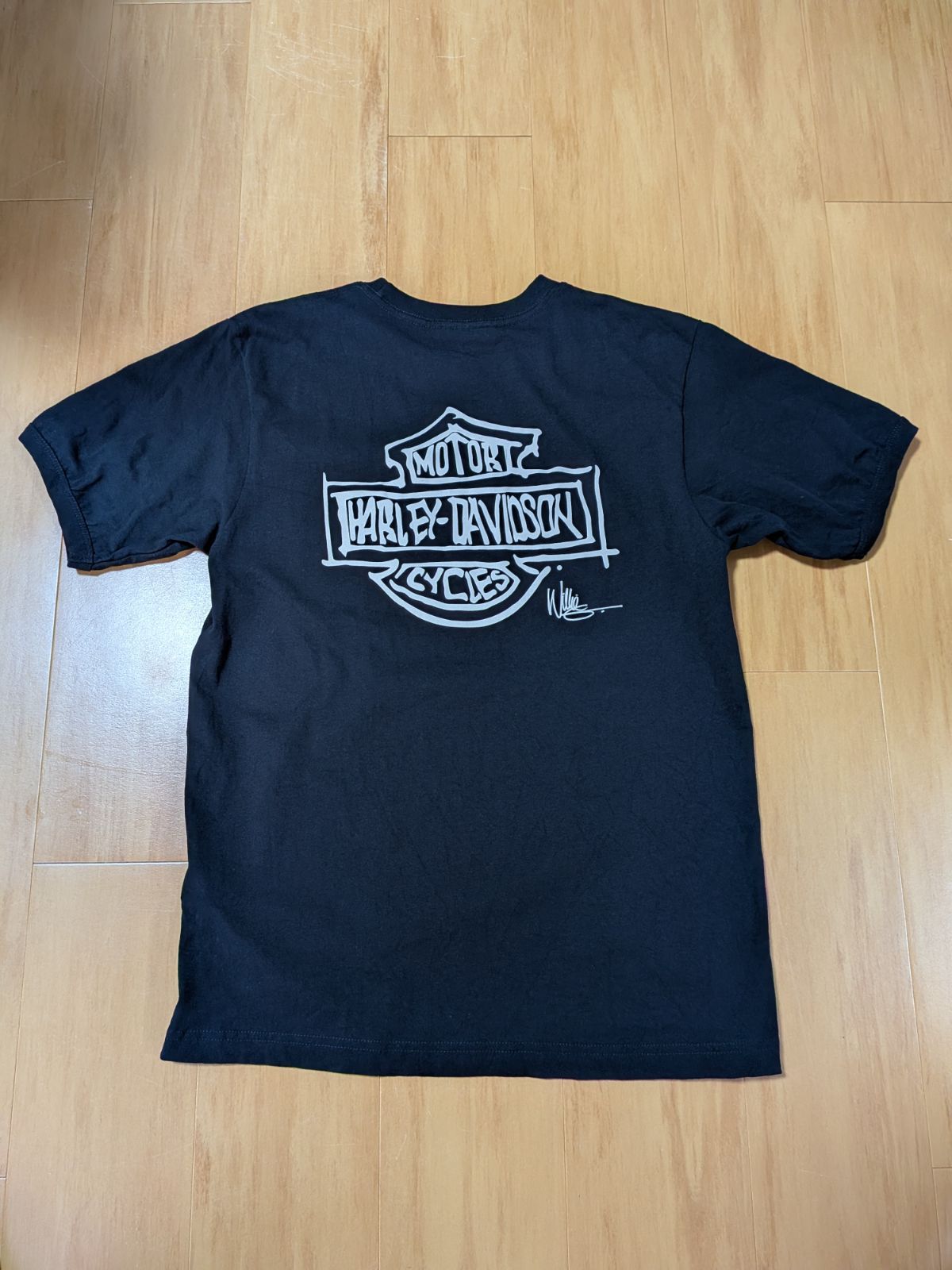 【希少/USA製】ハーレーダビッドソン ウィリーG スケッチブックコレクション Tシャツ Mサイズ ブラック 黒 手描き風ロゴ イーグル 【希少/USA製】ハーレーダビッドソン ウィリーG スケッチブックコレクション Tシャツ Mサイズ ブラック 黒 手描き風ロゴ イーグル