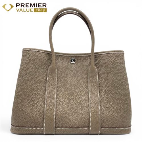 エルメス ガーデンパーティ TPM エトゥープ ネゴンダ シルバー金具 G刻印 429,600円