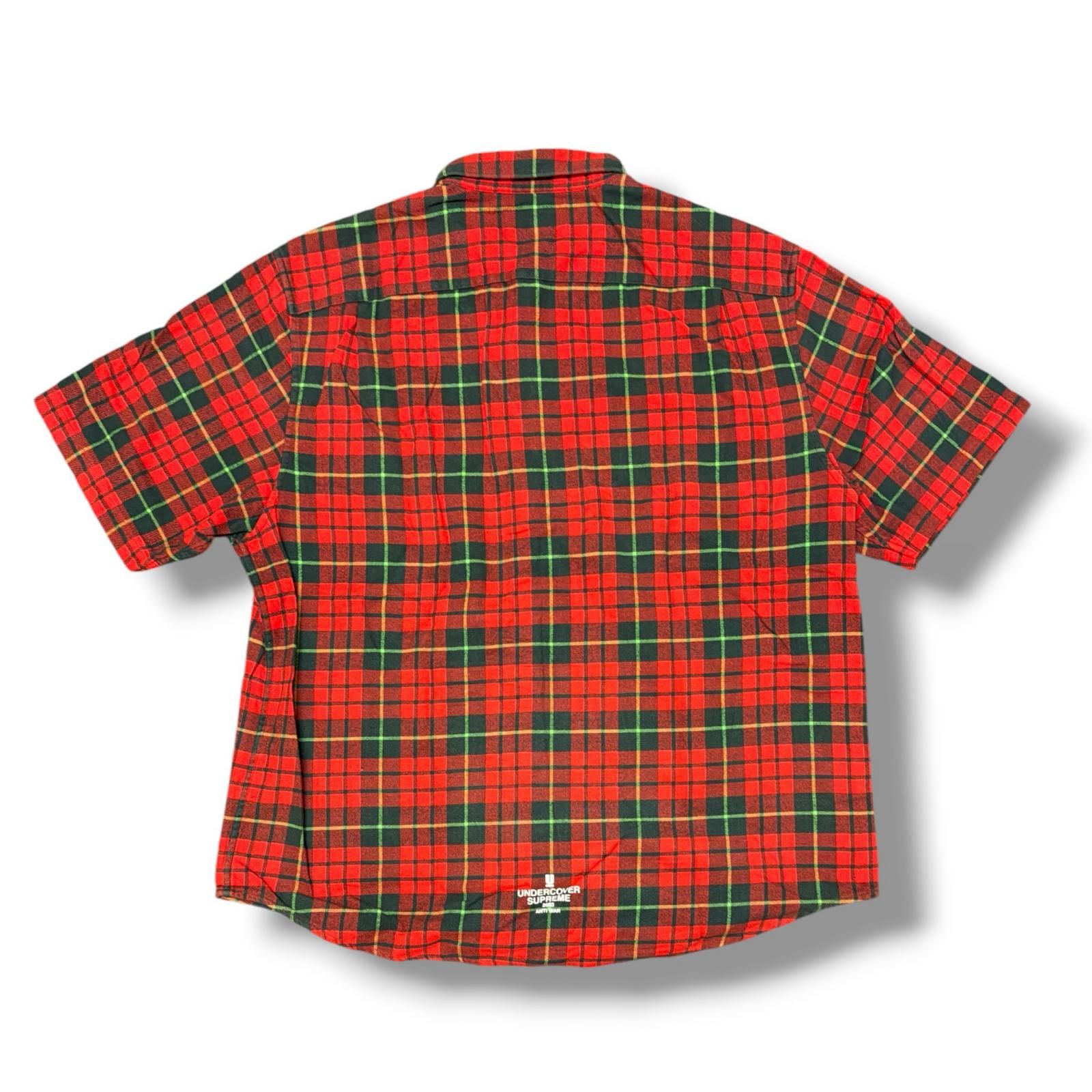 ■美品■supreme X UNDERCOVER■フランネル 半袖シャツ■XL■ Supreme × UNDERCOVER 23SS Flannel Shirt フランネルシャツ 半袖