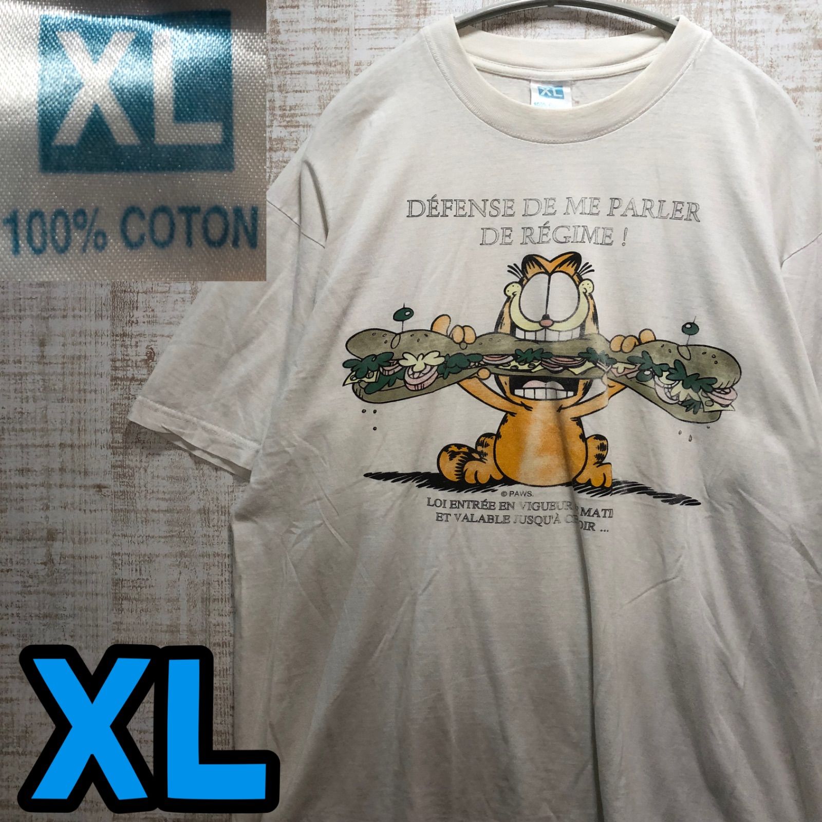 T8611 GARFIELD 90's Tシャツ キャラクター　ユニーク