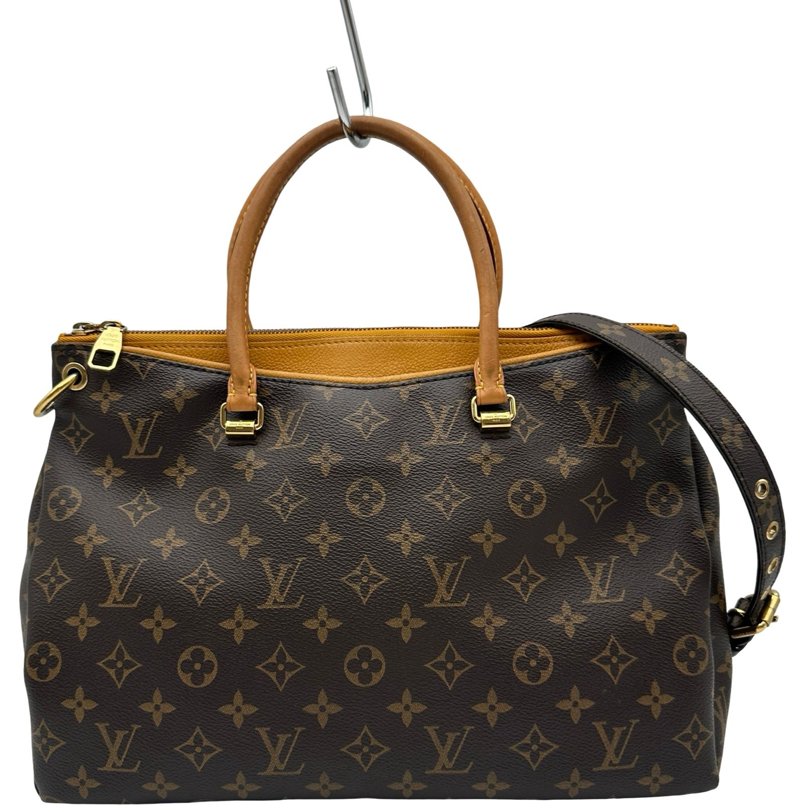ルイ・ヴィトン LOUIS VUITTON パラス M40929 ブラウン/イエロー モノグラム・キャンバス レディース ショルダーバッグ