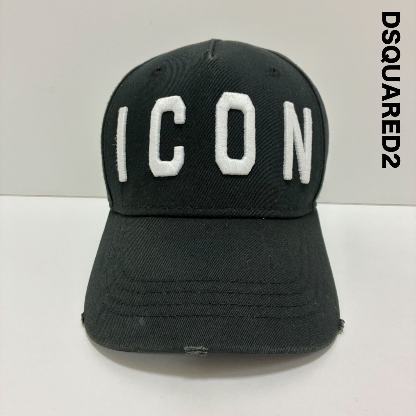 DSQUARED2 ICON ブラックキャップ　ディースクエアード✨希少✨ DSQUARED2 ディースクエアード☆ICONキャップ ブラック - メルカリ