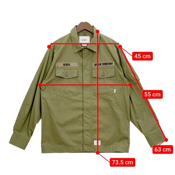 WTAPS ダブルタップス ミリタリー シャツ ジャケット 長袖 FLYERS LS