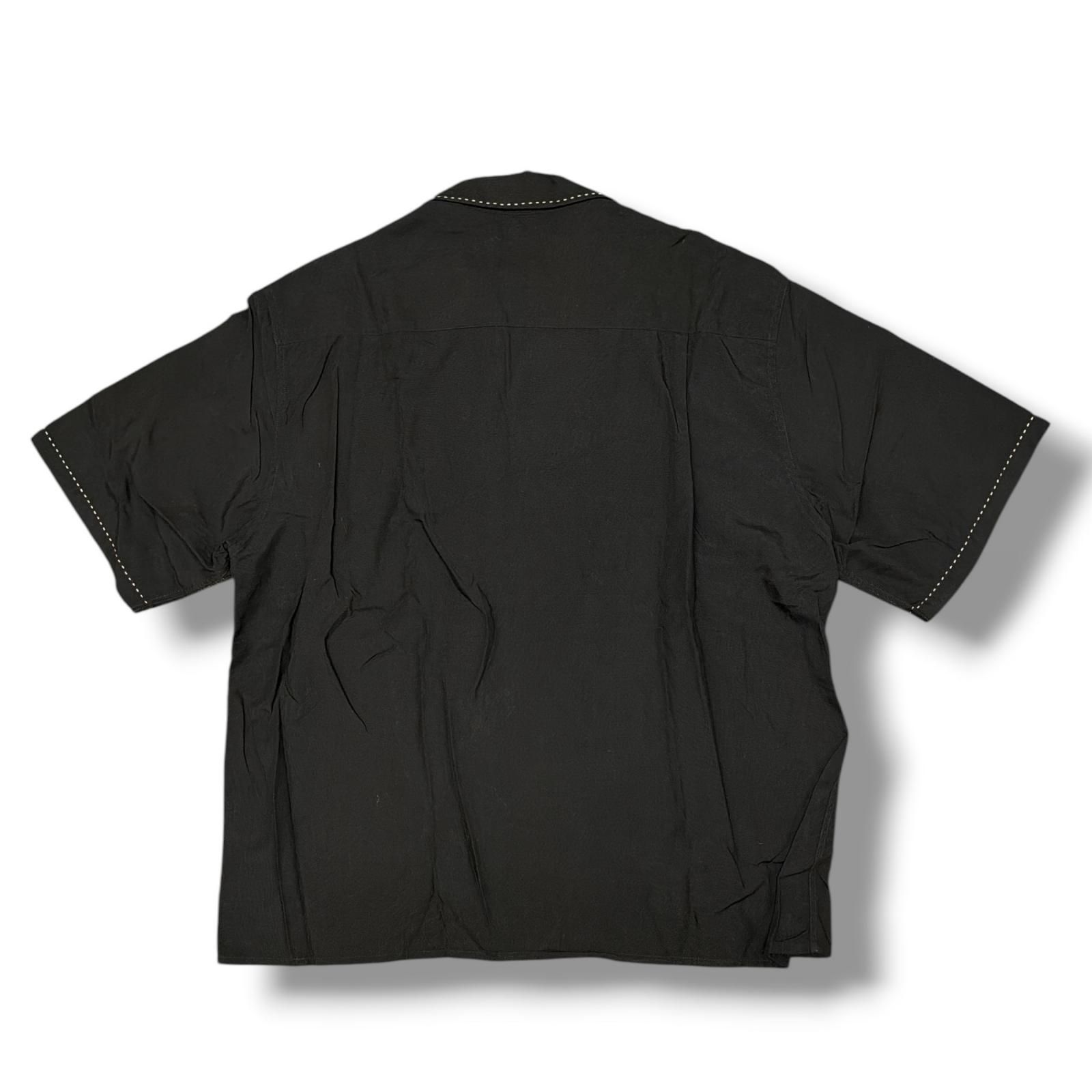 参考上代28600円 WACKO MARIA 25SS 50'S OPEN COLLAR SHIRT