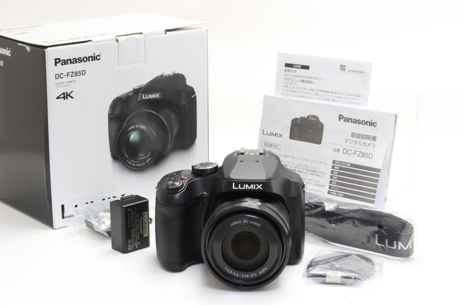 AA (新品級) Panasonic パナソニック LUMIX DC-FZ85D 初期不良返品無料 6-96
