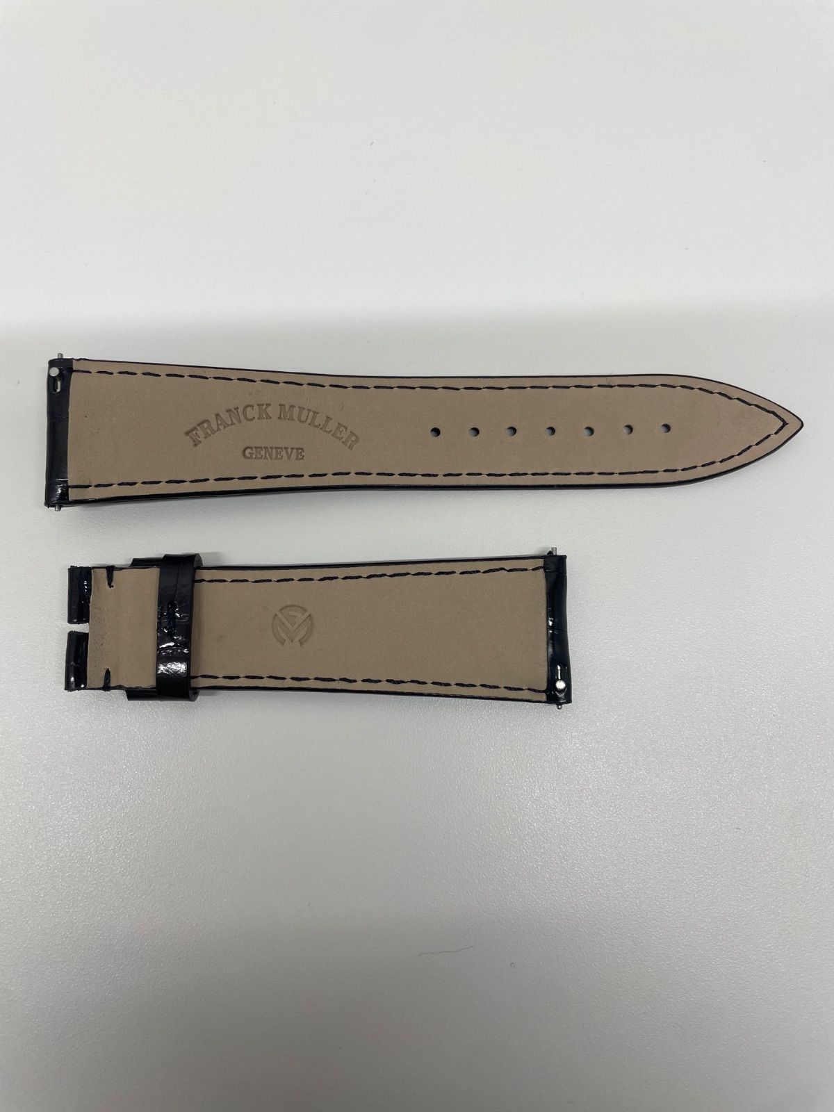 新品未使用】 フランクミュラー 純正ベルト 22mm 黒 クロコ