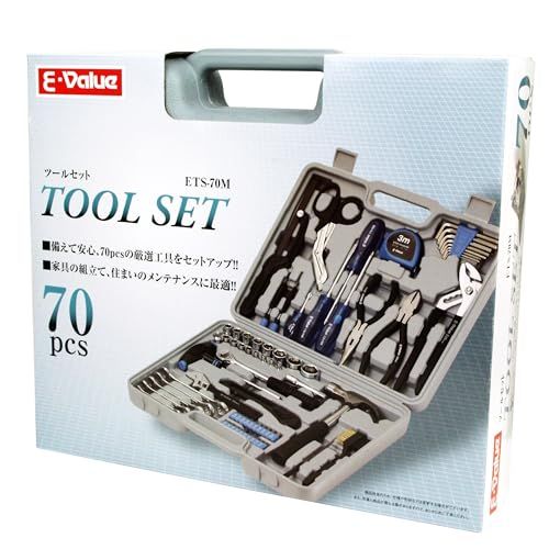★新品★イーバリュー(E-Value) ツールセット 家具の組み立て・住まいのメンテナンス用 70pcs ETS-70M f7e9b0bf ★新品★イーバリュー(E-Value) ツールセット 家具の組み立て・住まいのメンテナンス用 70pcs ETS-70M f7e9b0bf