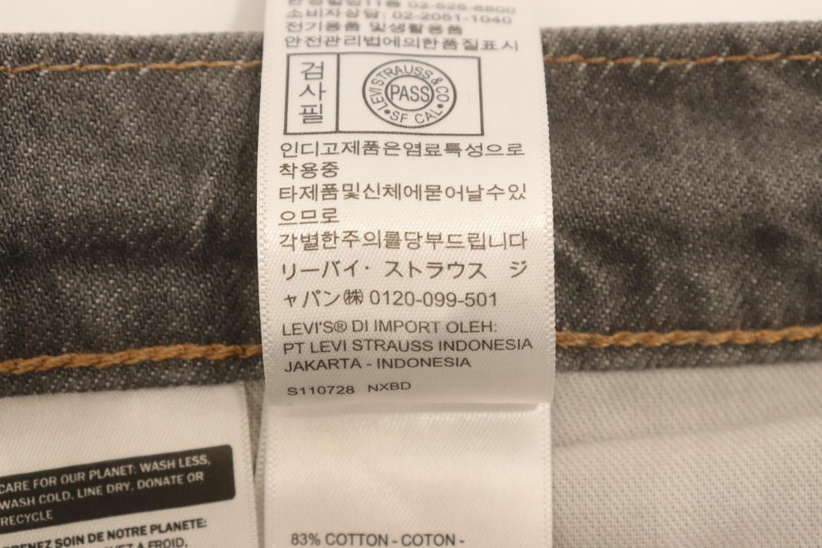 【中古】 LEVIS メンズデニムパンツ W34×L30 SUPER BAGGY LEVIS W34×L30 グレー 灰 【中古】 LEVIS メンズデニムパンツ W34×L30 SUPER BAGGY LEVIS W34×L30 グレー 灰
