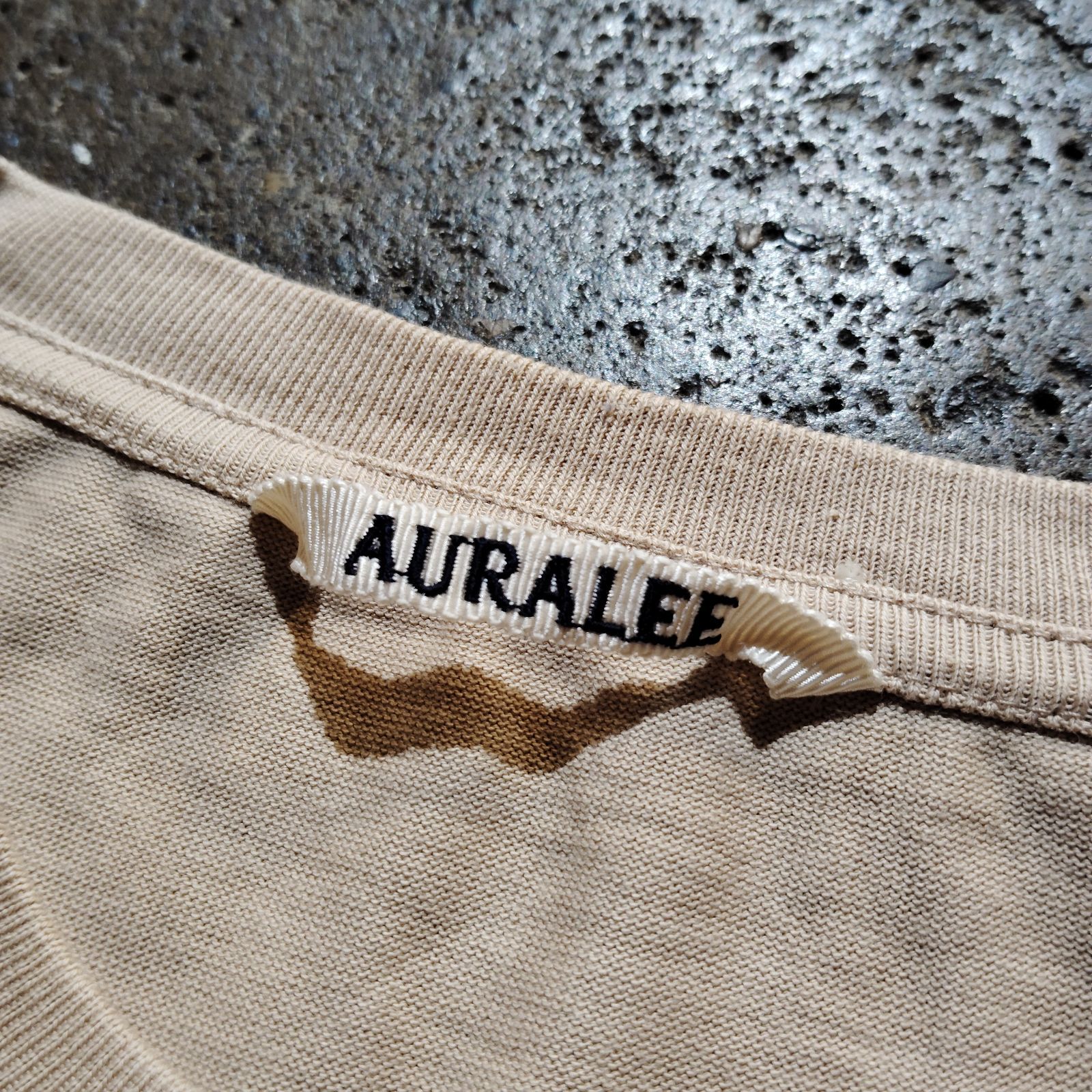 AURALEE 19ss LUSTER PLATING TEE 4 ピンクベージュ オーラリー 2019ss ラスタープレーティングTシャツ A9ST02GT AURALEE 19ss LUSTER PLATING TEE 4 ピンクベージュ オーラリー 2019ss ラスタープレーティングTシャツ A9ST02GT
