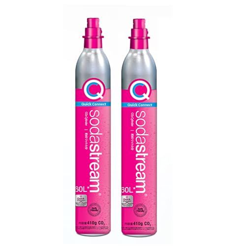 【同時交換】[公式] ソーダストリーム ガスシリンダー 60L 交換用ガス２本セット ピンク sodastreamry c7d52704
