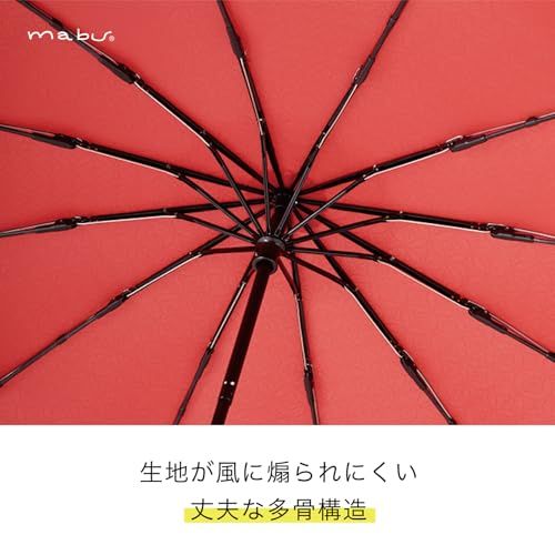 マブ(mabu) 日傘 折りたたみ傘 日傘兼用雨傘 レディース メンズ ユニセックス 55cm 12本骨 「 江戸 」 墨 SMV-40541 傘 雨傘 UVカット 遮光 晴雨兼用傘 おしゃれ 可愛い 軽量 和柄 人気 大きい 女性用 男性用 9db4c9a3