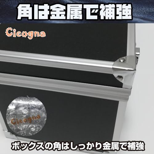 [Cicogna] PSA BGS 鑑定 マグネットローダー カード 大容量 収納 ケース アタッシュケース ボックス トレカ カードデッキ トレーディングカード ストレージボックス デッキホルダー (タイプA: 3列)AR 8a92e04f
