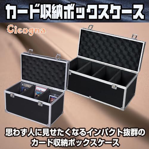 [Cicogna] PSA BGS 鑑定 マグネットローダー カード 大容量 収納 ケース アタッシュケース ボックス トレカ カードデッキ トレーディングカード ストレージボックス デッキホルダー (タイプA: 3列)AR 8a92e04f