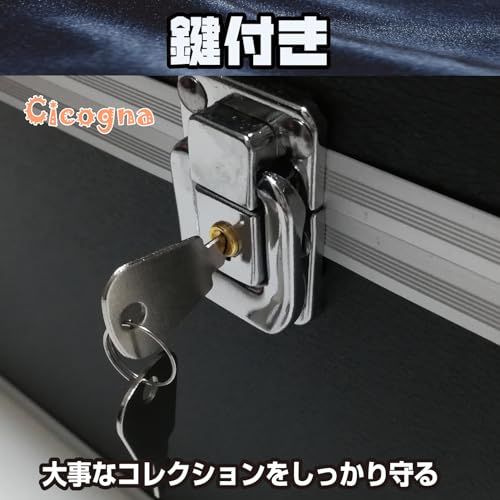 [Cicogna] PSA BGS 鑑定 マグネットローダー カード 大容量 収納 ケース アタッシュケース ボックス トレカ カードデッキ トレーディングカード ストレージボックス デッキホルダー (タイプA: 3列)AR 8a92e04f