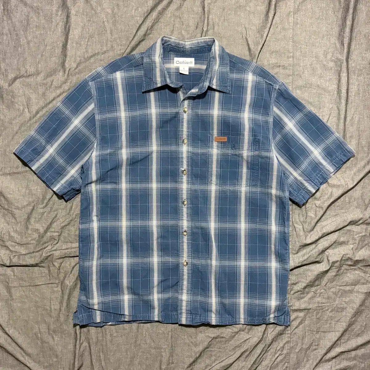 Carhartt S/S Ripstop Plaid Shirt L