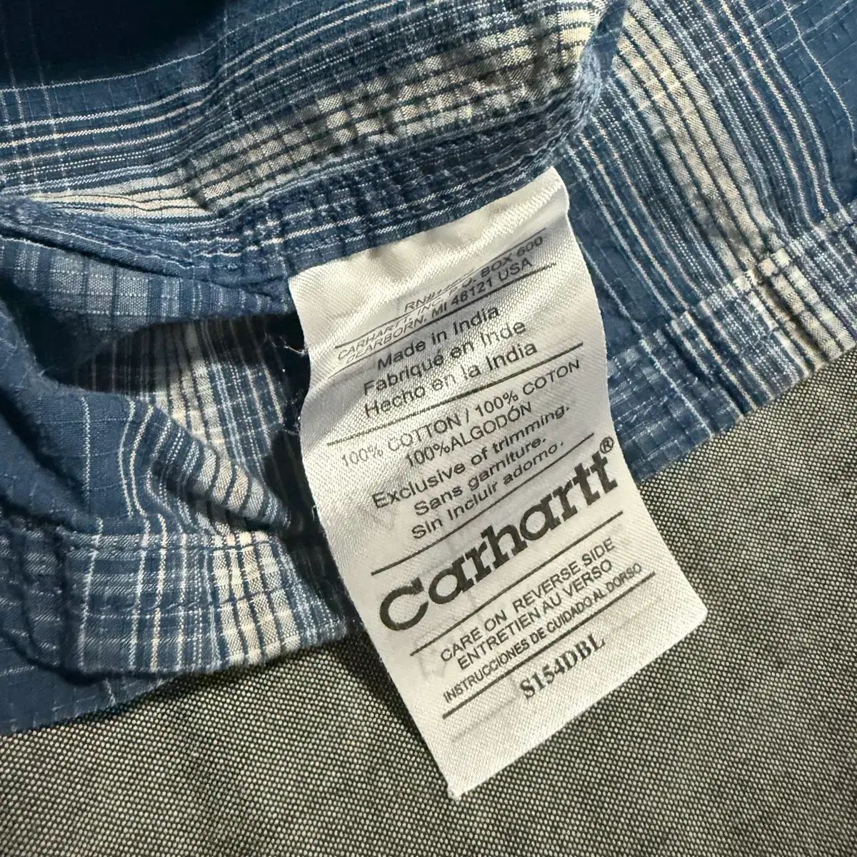 Carhartt S/S Ripstop Plaid Shirt L Carhartt S/S Ripstop Plaid Shirt L
