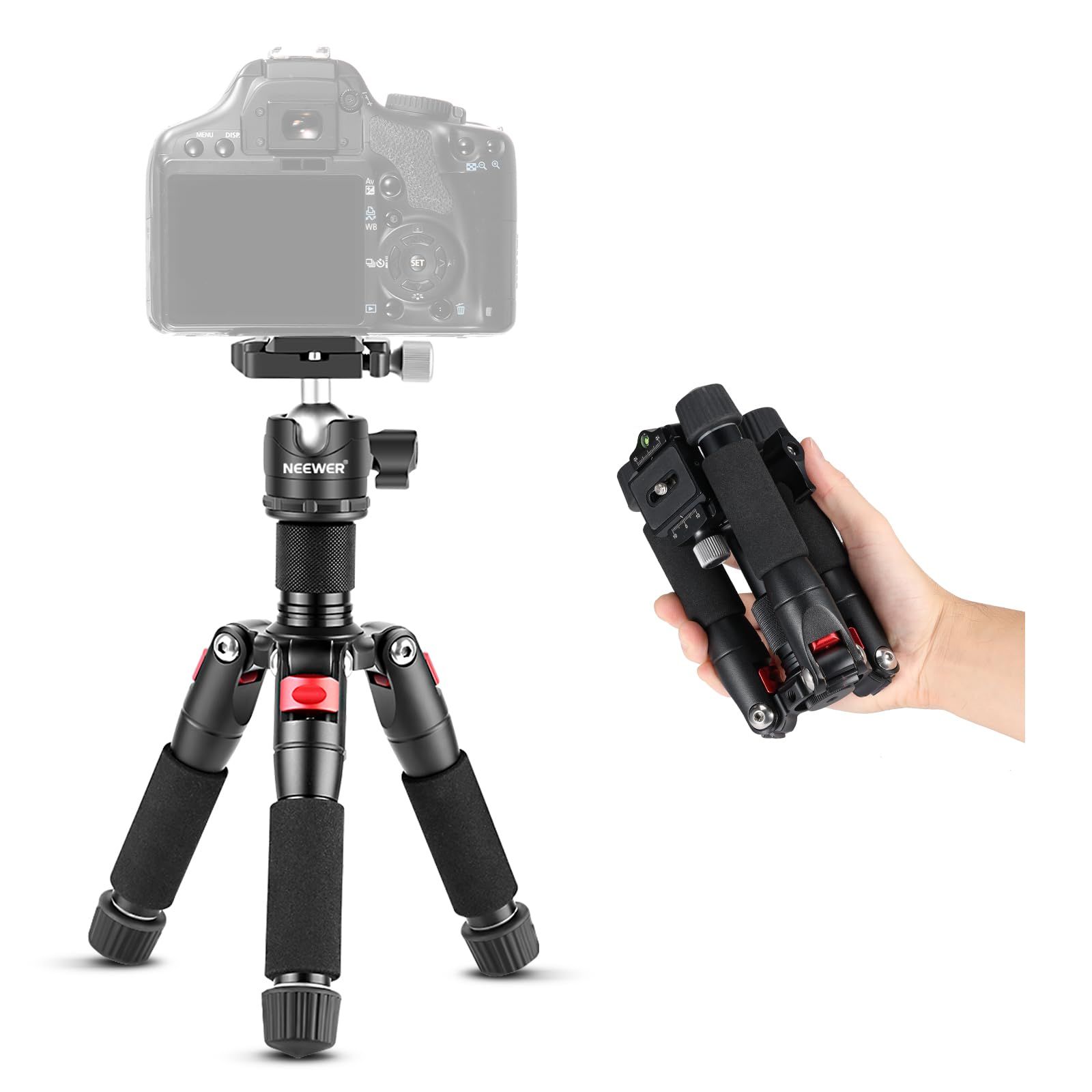 NEEWER ポータブルな卓上ミニ三脚 アルミ合金製 50cm カメラ三脚 小型 360度ボールヘッド、1/4インチクイックシュープレート付き DSLRカメラビデオカムコーダー用 最大荷重5kgt ae92b2d6 NEEWER ポータブルな卓上ミニ三脚 アルミ合金製 50cm カメラ三脚 小型 360度ボールヘッド、1/4インチクイックシュープレート付き DSLRカメラビデオカムコーダー用 最大荷重5kgt ae92b2d6