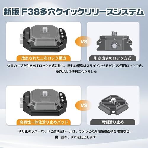 ULANZI FALCAMクイックシューベース F38クイックリリース クイックリリースプレート 1/4 ULANZI FALCAMクイックシューベース F38クイックリリース クイックリリースプレート 1/4