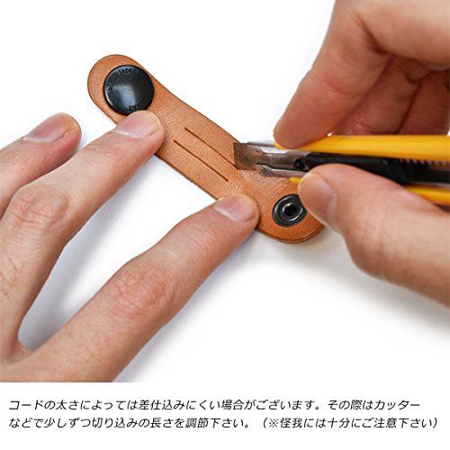 [タバラット] コードクリップ ケーブルクリップ 10個セット バンド 本革 日本製 姫路レザー クリップ (レッド)t 703ca4d3