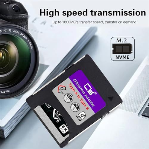 CFexpress Type-A - Type-B メモリーカードキットケース CFE CFA - CFBアダプター カメラ対応 8K RAW PCIe 拡張, NF-SA-080t ea86f8fd