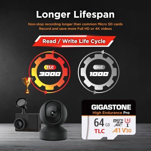 【5年データ復旧・無償交換保証】GIGASTONE マイクロsdカード 64GB High Endurance Pro microSDXC UHS-1 A1 V30 U3 C10 95MB/s TLC 高耐久 4K UHD ビデオ撮影 防犯カ ac80ffb2 【5年データ復旧・無償交換保証】GIGASTONE マイクロsdカード 64GB High Endurance Pro microSDXC UHS-1 A1 V30 U3 C10 95MB/s TLC 高耐久 4K UHD ビデオ撮影 防犯カ ac80ffb2