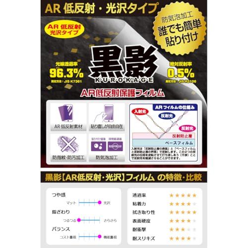 PDA工房 スバル レヴォーグ 2代目/クロストレック GU系/インプレッサ 6代目 GU系 11.6インチセンターインフォメーションディスプレイ 対応 黒影[AR低反射・光沢] 保護 フィルム 日本製t 4f328b74