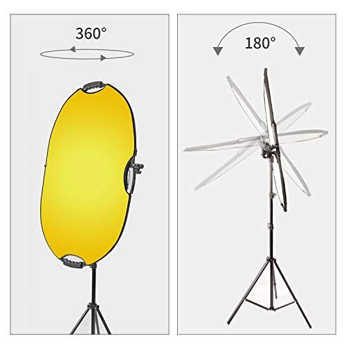 Selens 5-IN-1楕円レフ板60x90cm+レフ板ホルダー+2Mライトスタンド リフレクターホルダー 360°回転可能 伸縮可能ブームアーム ホルダー長さ66~180cm スタンド高さ70~200cm ホック付き サンドバッグ掛け 各 3b63057f Selens 5-IN-1楕円レフ板60x90cm+レフ板ホルダー+2Mライトスタンド リフレクターホルダー 360°回転可能 伸縮可能ブームアーム ホルダー長さ66~180cm スタンド高さ70~200cm ホック付き サンドバッグ掛け 各 3b63057f