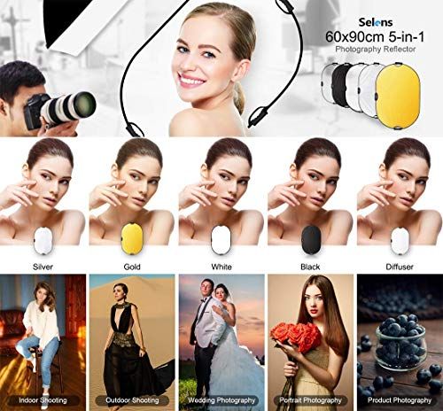 Selens 5-IN-1楕円レフ板60x90cm+レフ板ホルダー+2Mライトスタンド リフレクターホルダー 360°回転可能 伸縮可能ブームアーム ホルダー長さ66~180cm スタンド高さ70~200cm ホック付き サンドバッグ掛け 各 3b63057f Selens 5-IN-1楕円レフ板60x90cm+レフ板ホルダー+2Mライトスタンド リフレクターホルダー 360°回転可能 伸縮可能ブームアーム ホルダー長さ66~180cm スタンド高さ70~200cm ホック付き サンドバッグ掛け 各 3b63057f