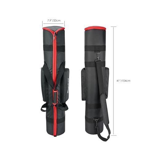 MagicLine 三脚キャリングケースバッグ 41x7.9x7.9インチ/104x20x20cm、外ポケット2つ+内ポケット1つ+内コンパートメント3つ付き、ライトスタンド、マイクスタンド、三脚、一脚用パッド入りキャリーケースt 816b1653