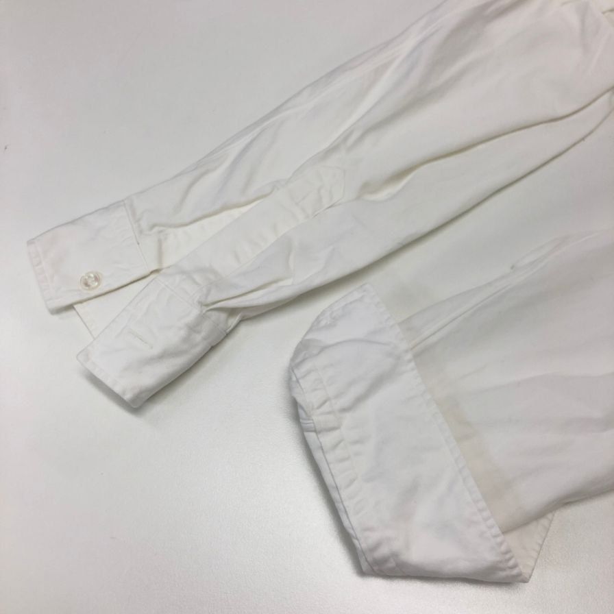 シンヤ 長袖シャツ 日本製 コットン ホワイト【AFB37】