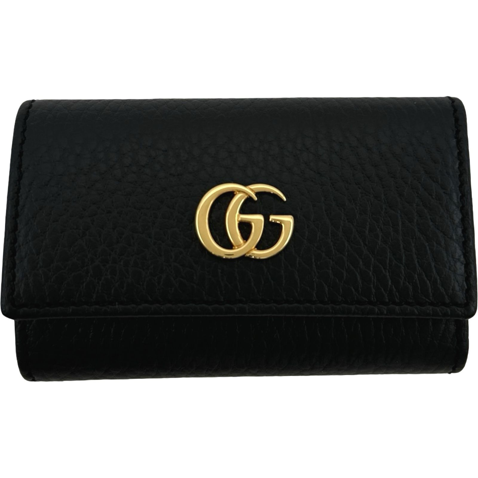 グッチ GUCCI GGマーモント6連キーケース 456118 ブラック レザー レディース キーケース 13,140円
