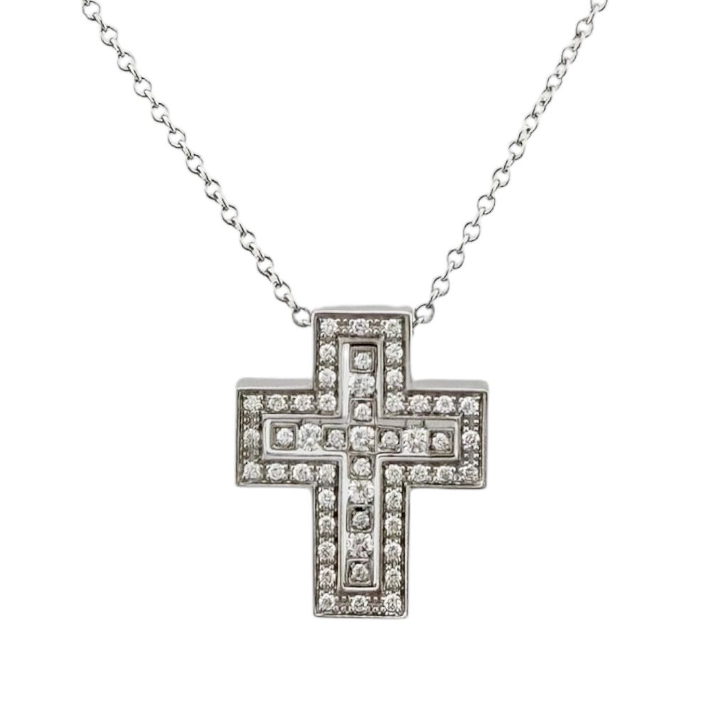 ダミアーニ ベルエポック ネックレス 18金 K18ホワイトゴールド ダイヤモンド レディース Damiani 中古 ダミアーニ