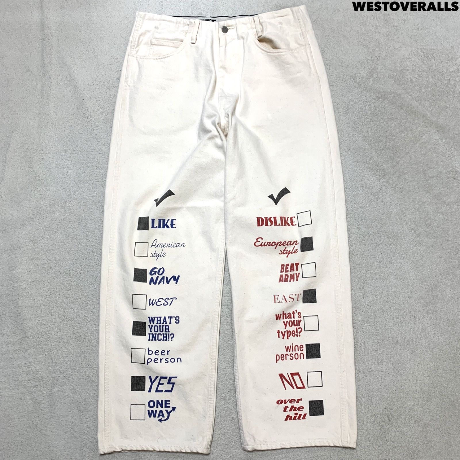 802s デニム westoveralls 802s 店舗在庫 - WESTOVERALLS 802S DENIM UNISEX - ブルー系 46 - M J aDoRe JUN ONLINE