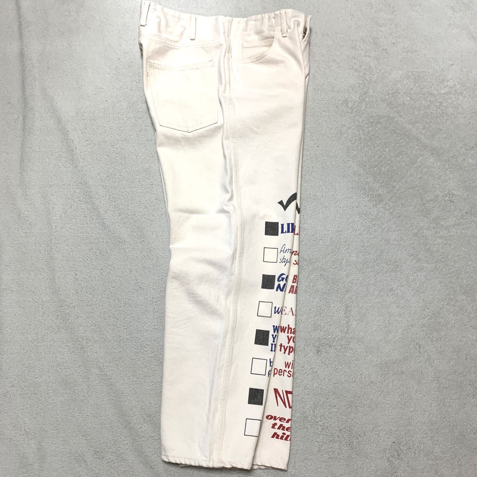 WESTOVERALLS CHECK POINT DENIM 802 メモリアルパンツ デニムパンツ 
