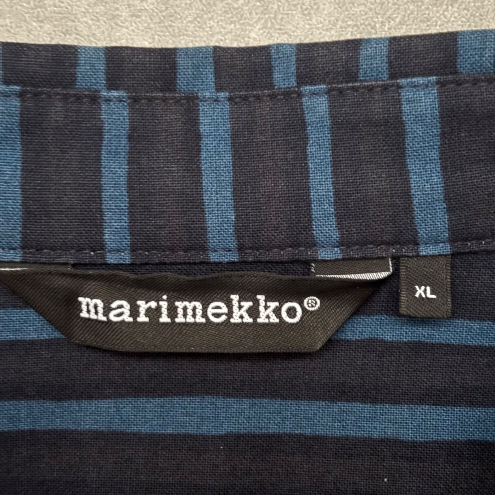 marimekko マリメッコ ヨカポイカ Jokapoika シャツ ストライプ 長袖