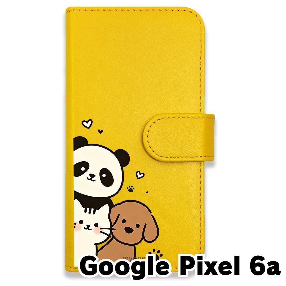 新品未使用】 Google Pixel 6a 手帳型スマホ ケース (色：イエロー