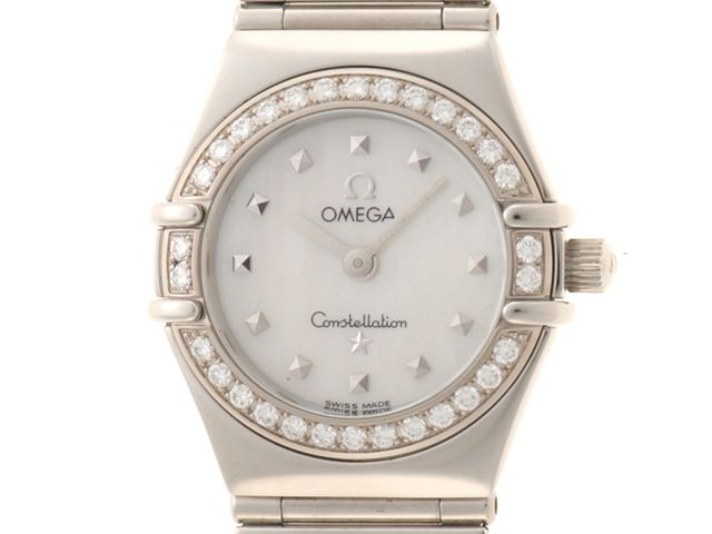 OMEGA オメガ ウォッチ コンステレーション・マイチョイス・ダイヤベゼル ミニ 時計 1465.71 腕時計 ステンレススチール シルバー レディース【中古】460