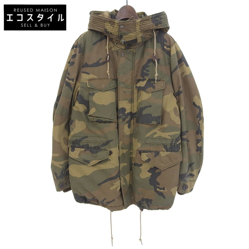 JOHN BULL　ジョンブル　未使用 カモフラ柄 顔料染め コットン ナイロン M-65 フィールドジャケット メンズ カーキグリーン L 16474　L