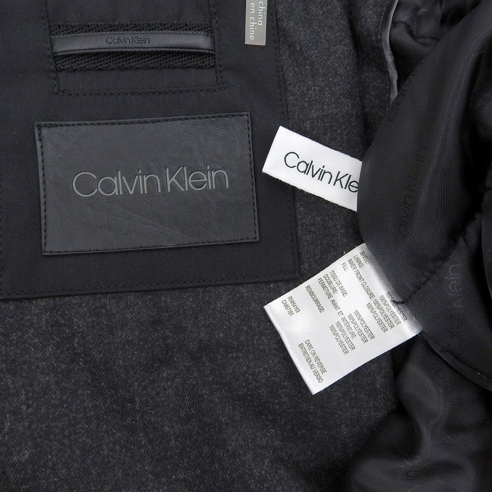  カルバンクライン フリースレイヤード フーデッドミディアムナイロンジャケット メンズ ブラック L CM801073 L CalvinKlein カルバンクライン フリースレイヤード フーデッド