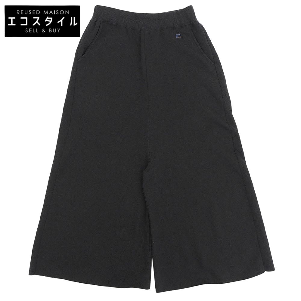 k3&co.　ケイスリーアンドコー　【RUSSELL】 カットオフ ゴムウエスト フレア スウェットパンツ ボトムス レディース ブラック XS　XS