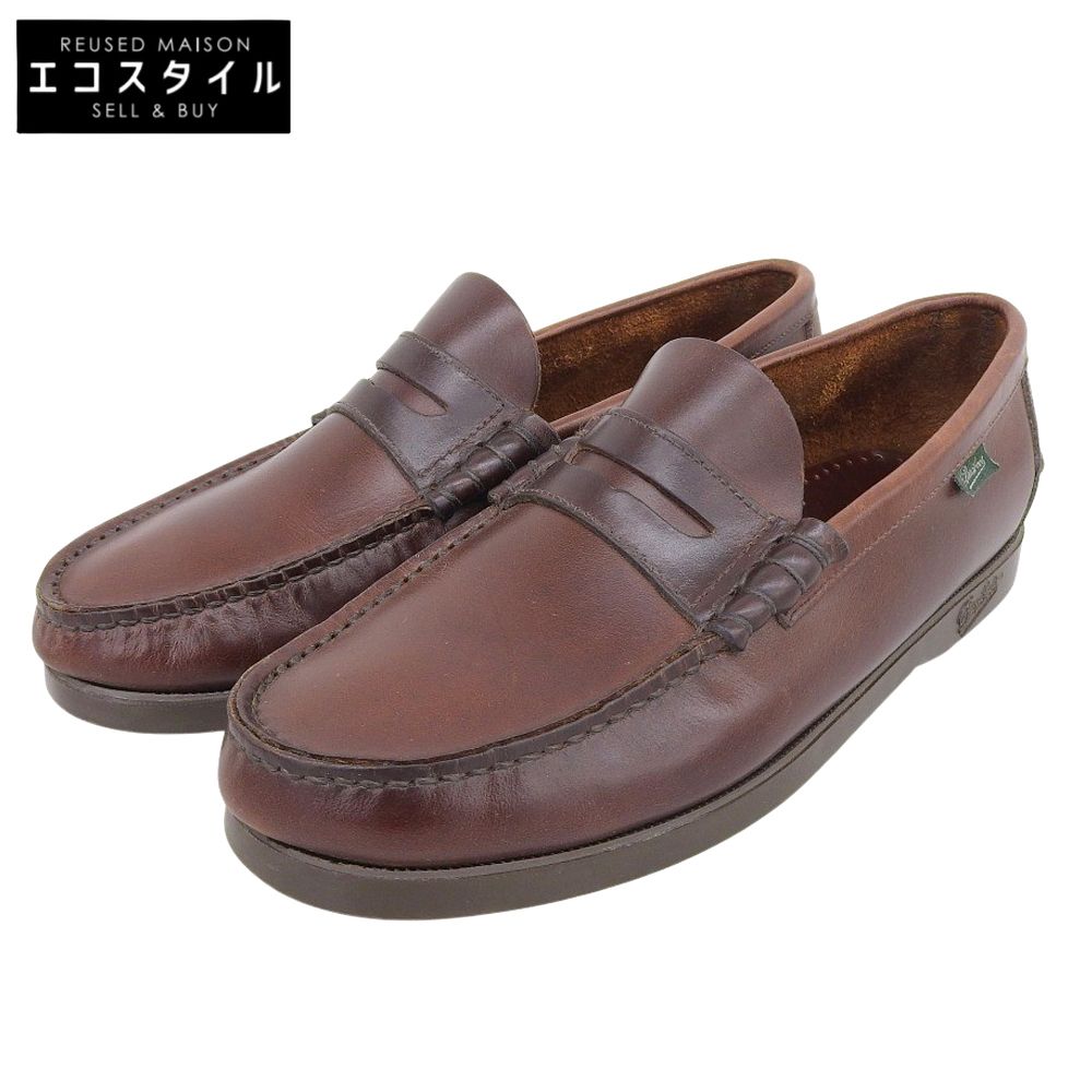 Paraboot　パラブーツ　コロー レザー モカシン コインローファー シューズ メンズ ブラウン 6 1/2　6 1/2