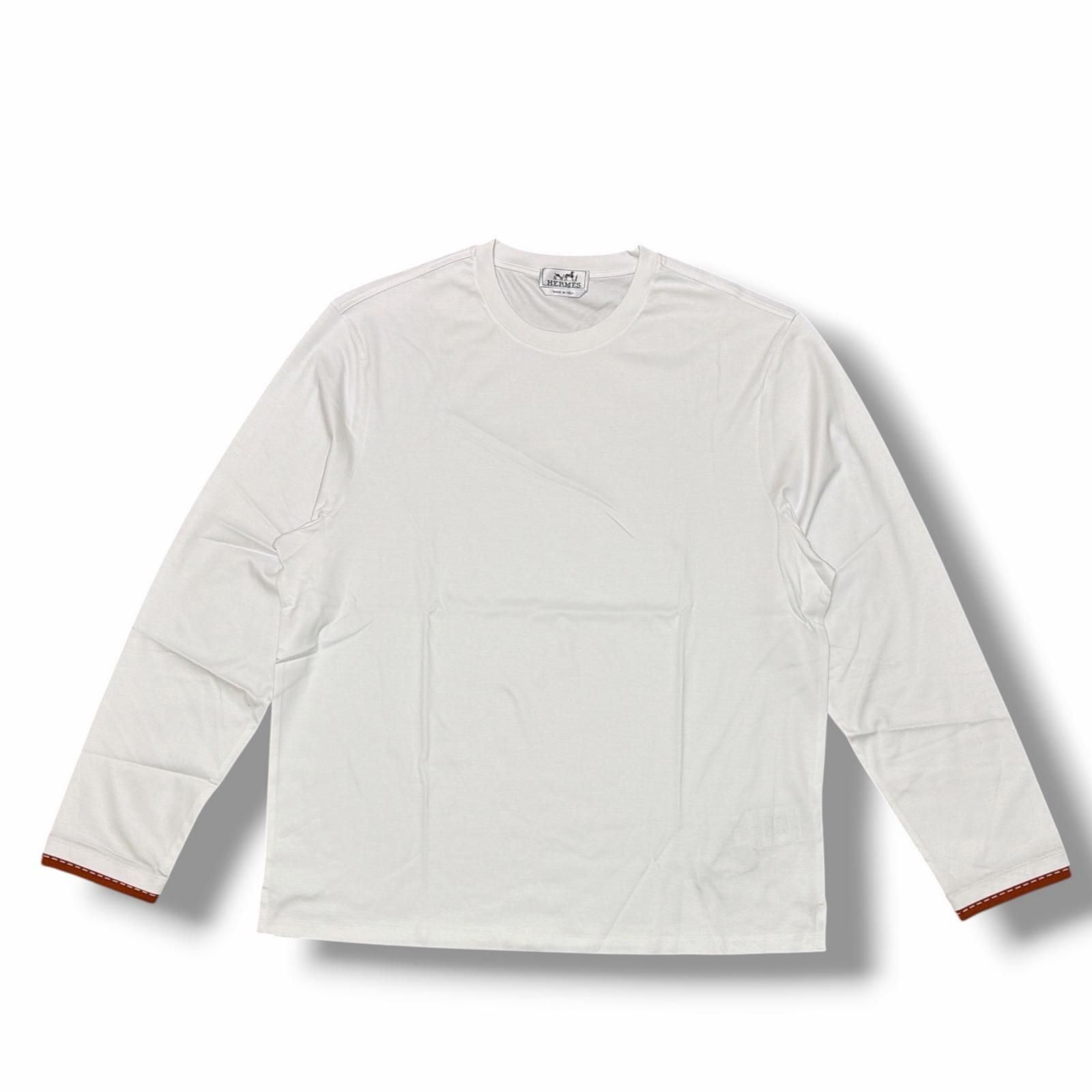 国内正規 HERMES Tシャツ ディテール セリエ 長袖カットソー エルメス